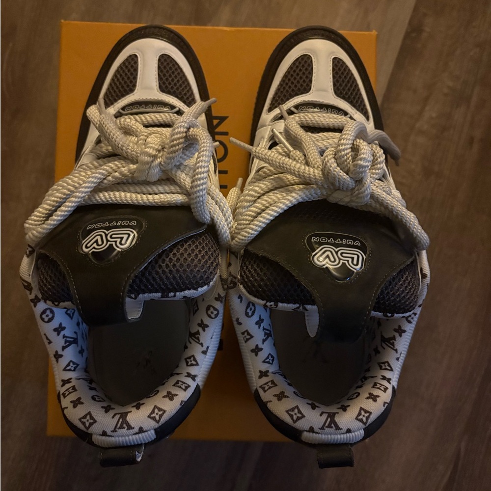 Louis Vuitton Sneakers - Black, White, and Gray size 11